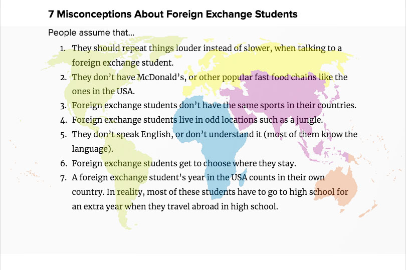 7 Misconceptions About Foreign Exchange Students
