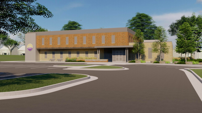 A computer generated photo of what the new board office will look like. The new board office is set to open in 2021 (Photo courtesy of USD 230 board docs) 