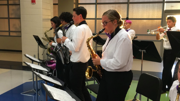 The Jazz band played for the Spring Hill Education Foundation on Oct. 17. The Jazz band entertained the  sponsors while they wait for their breakfast (Photo submitted by DWooge).