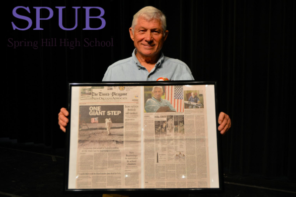 On Nov. 1, Jerry Bultman, came to talk to gifted program. He hoped to encourage a new generation of scientists (Photo by TDent).  