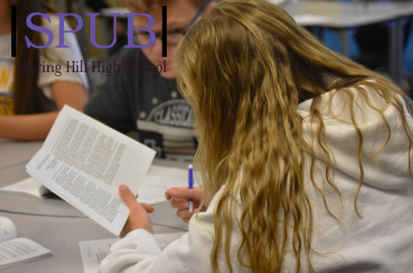 In her Honors English Class, Alyssa Anderson, 10, reads “Twelve Angry Men.” The six Kan. state schools have changed the way that they’re doing admissions, and it may affect what classes people choose to take (photo by ADavis).