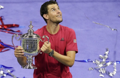 Dominic Thiem made headlines as the first tennis player in 71 years to achieve victory after dropping the opening two sets of the match (photo courtesy of AP News). 