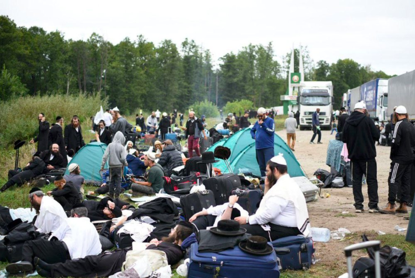 About 700 Jewish pilgrims have been denied access to the city of Uman due to Ukraines COVID restrictions (photo courtesy AP News).