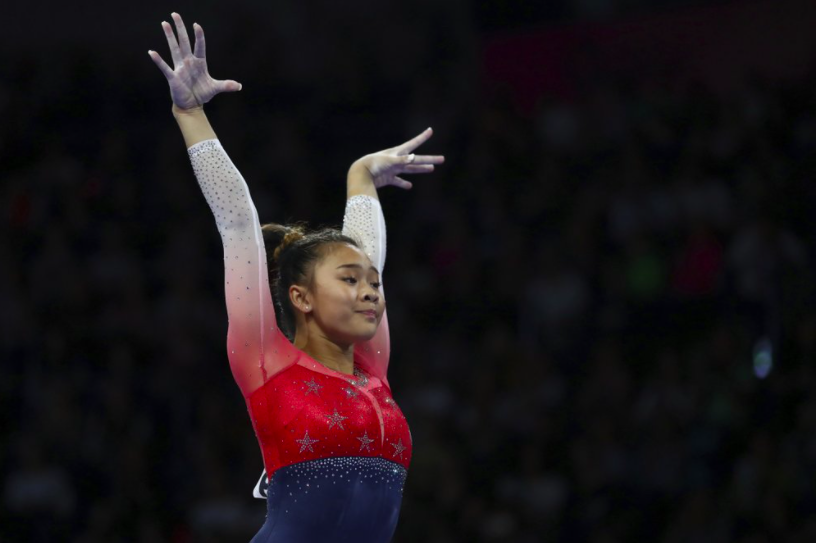 U.S. gymnast Sunisa Lee is not letting the pandemic affect her performance or dedication to her sport (photo courtesy AP News).