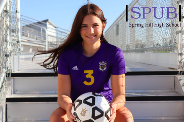 One of my senior pictures that we took at the stadium in my uniform. I realize I’m finally one of the “older girls” that I used to look up to when I was younger (photo submitted by M. Putnam).