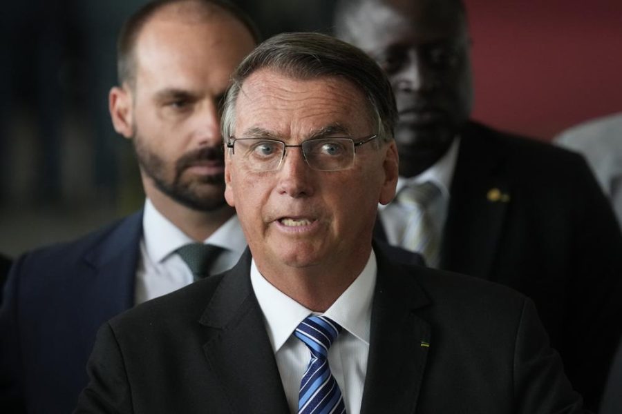 President of Brazil Jair Bolsonaro spoke on Nov. 1 for the first time since his losing of the Oct. 30 election (photo courtesy AP news).