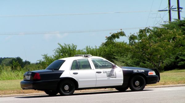 Oklahoma Highway Patrol in action. 