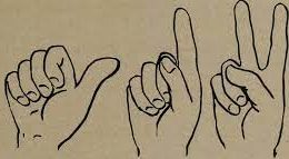 Communication symbols are put onto signs throughout the city of Olathe. This has helped spread the learning of sign language (Graphic courtesy of Internet Archive Book Images). 