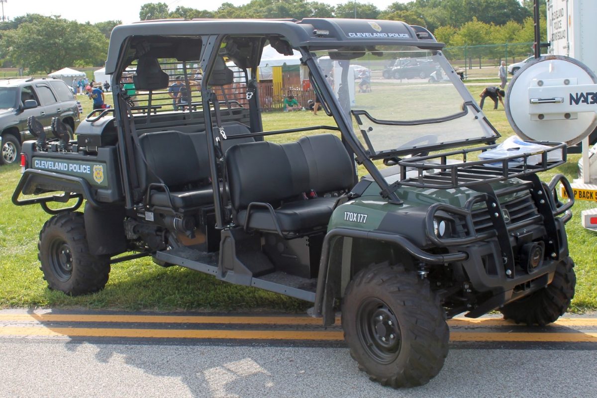 A UTV similar to this is is where the 4-year-old partially flew out of.  They were driving in a yard near Liberty School Road in Sedalia, Missouri. (Photo by R. Wamnsgans).