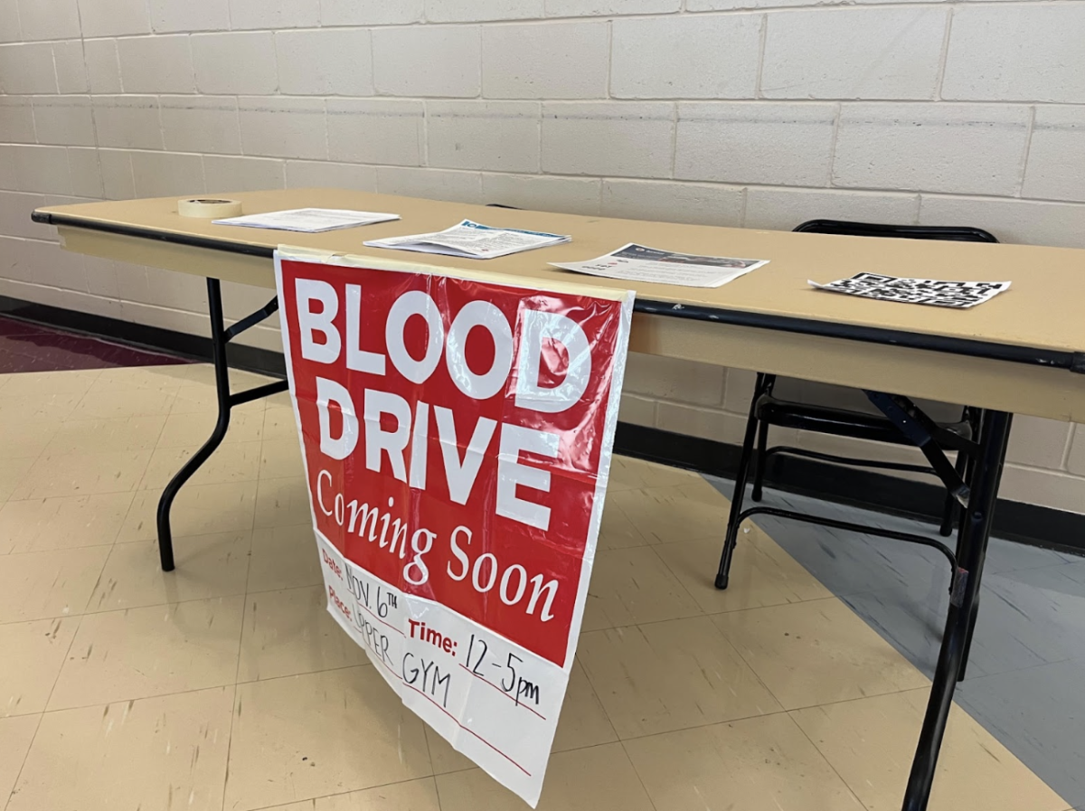 This year the blood drive is run by HOSA and is one of their projects this year. Students can sign up to donate during lunch time. Students 17 years old and under need guardian consent. (Photo by K. Tran)