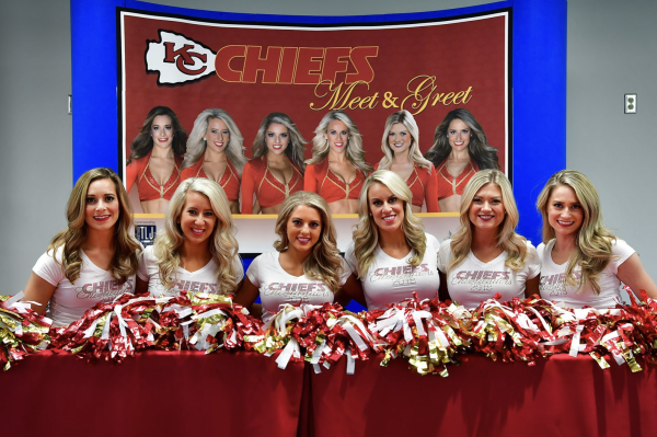 The Kansas City chiefs cheerleaders were a tight-knit family much like the football team itself. They were supported and connected to each other. (K. Calvert)