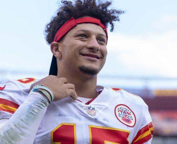 A close-up of Chiefs quarterback, Patrick Mahomes. Mahomes is undoubtedly the star of the team (Photo submitted by Dylan Estes). 