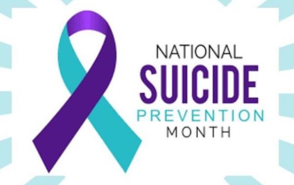 National Suicide Prevention Ribbon to bring awareness to mental health struggles. (Photo provided by Student Council)