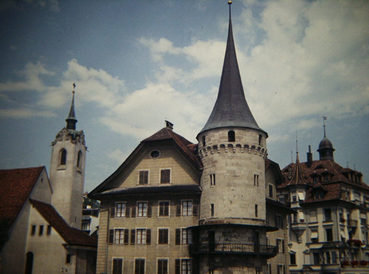 This is St. Peter's Chapel in Lucerne, Switzerland. The Chapel was built in the early 14th century (Photo by Gary Todd).