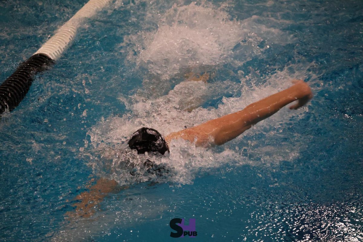 Nicholas Terblanche, 10, swims the 50 meter freestyle Jan. 16.