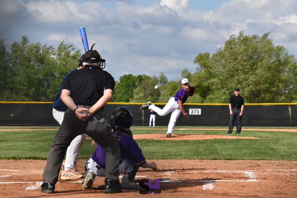 Griffen Forck, 9, throws a pitch during a C-team baseball game May 1.