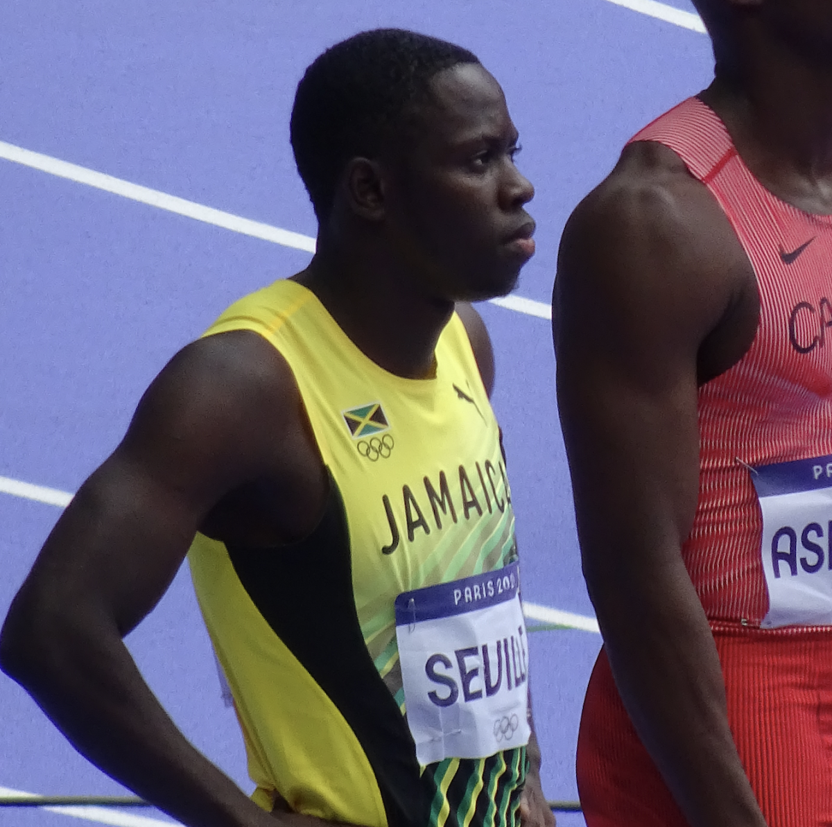 Oblique Seville at the 2024 Paris Olympics. He went from placing eighth at the Olympics to first at the World Athletics Championships.