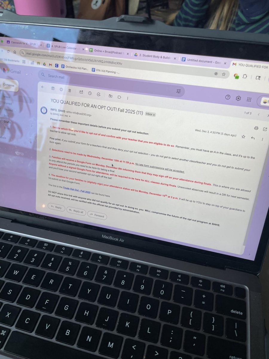 The email sent to students on Dec. 3 where the opt-out form can be found.
