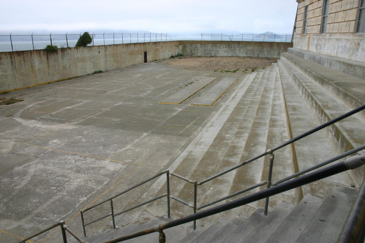 This is what most prison yards look like. The contraband was dropped in a similar location at the Lee Correctional Facility,