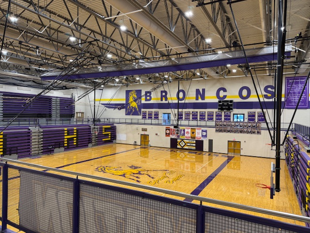 The gym, now empty, will be packed this weekend with mats and hundreds more people. 