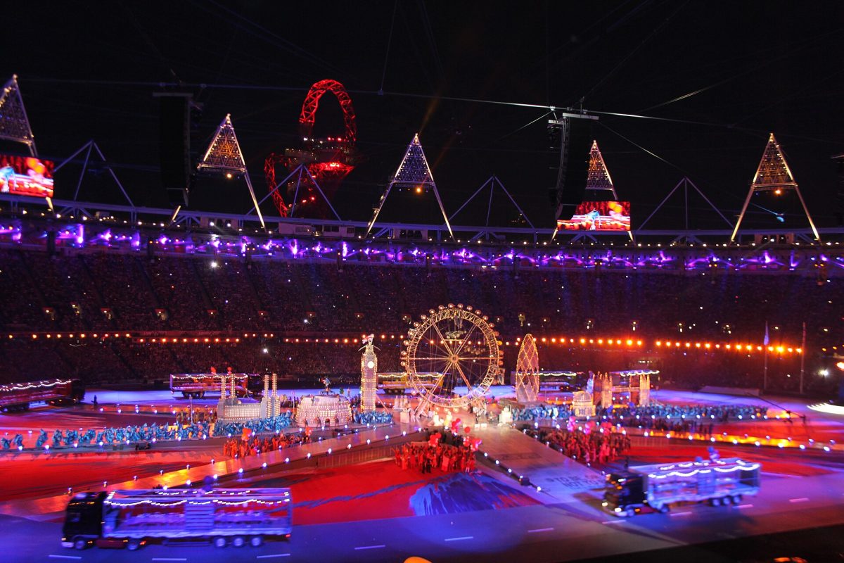 Pictured above is the Olympic closing ceremony from the London 2012 Olympics. Though each Olympics brings its own variation to the ceremony, it remains largely the same. 