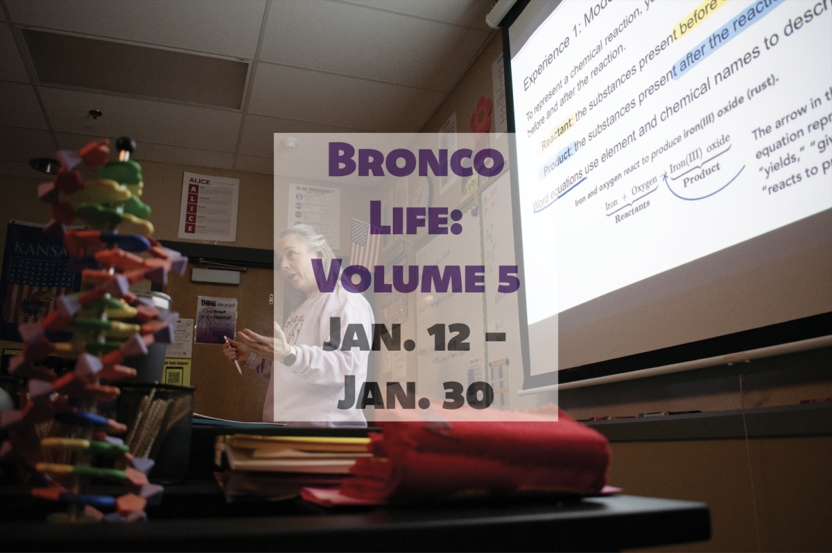 On Jan. 30, Stephanie Higgs, science teacher, lectures about reactants and products. This was for their unit over chemical reactions.