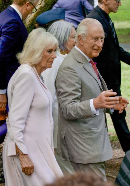 On May 26, 2025, King Charles III and Queen Camilla walk with Governor General Mary Simon during a state visit to Canada.